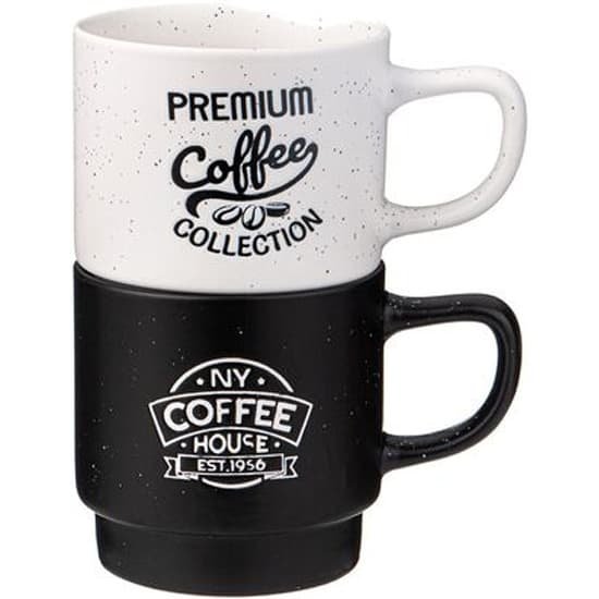 НАБОР КРУЖЕК LEFARD "КОФЕМАНИЯ" 2ПР. 380 МЛ. coffee 260-910
