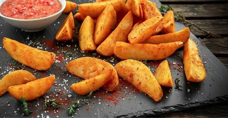 Картофельные дольки с кожурой  500 гр.